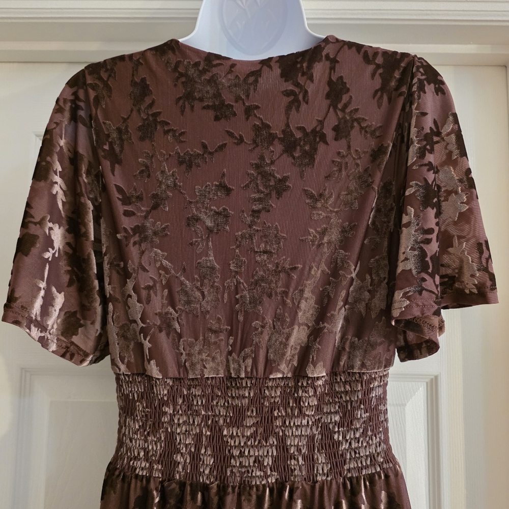 Baltic Born Veronica Velvet Maxi Dress- L - Picture 8 of 16